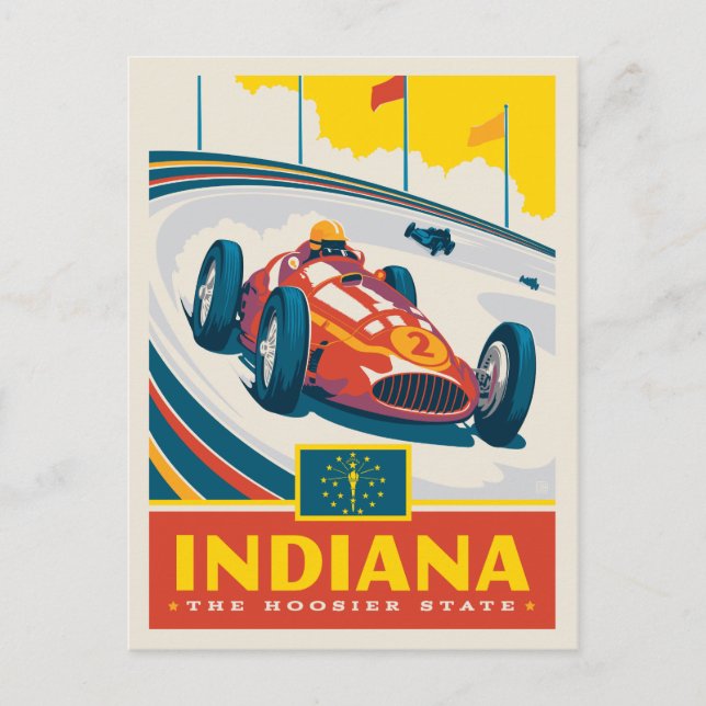 Postal Orgullo del Estado | Indiana (Anverso)