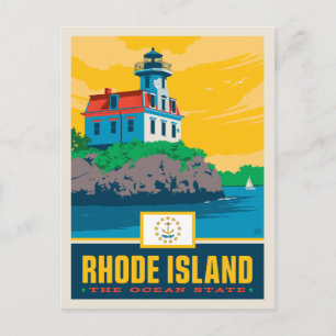 Postal Orgullo del Estado Isla Rhode