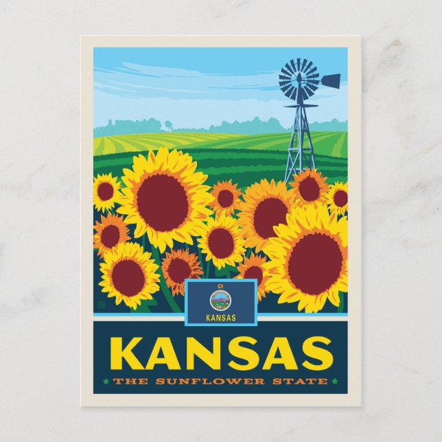 Postal Orgullo del Estado | Kansas (Anverso)