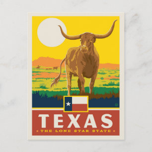 Postal Orgullo del Estado   Texas