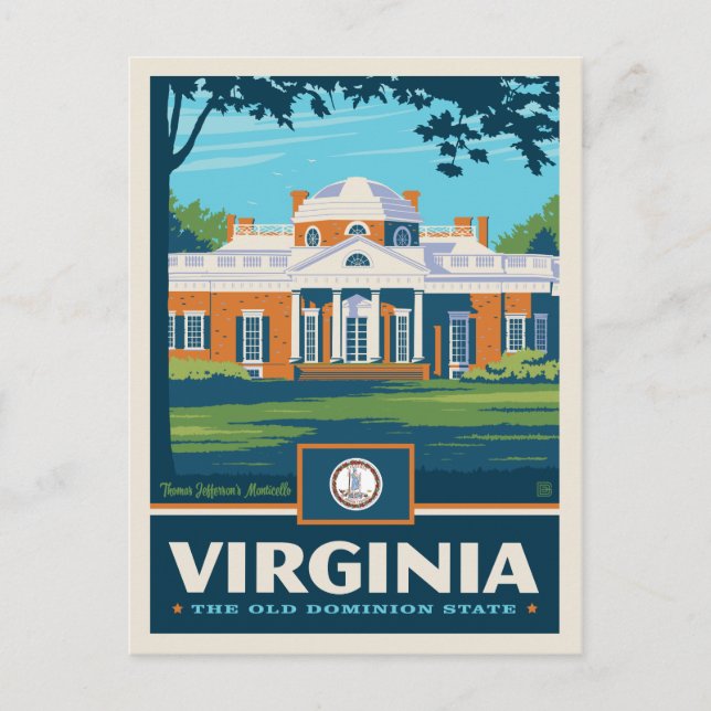 Postal Orgullo del Estado | Virginia (Anverso)