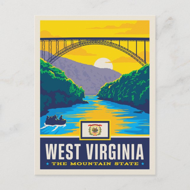 Postal Orgullo del Estado | Virginia Occidental (Anverso)