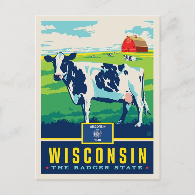 Postal Orgullo del Estado | Wisconsin (Anverso)