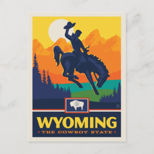 Postal Orgullo del Estado   Wyoming