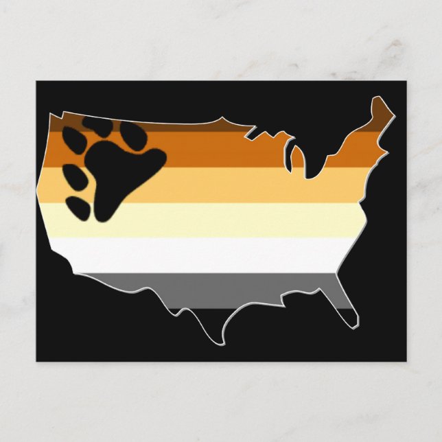 Postal Orgullo del oso estadounidense (Anverso)