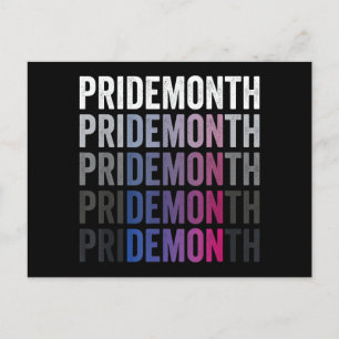 Postal Orgullo Demonio Bisexual Mes del Orgullo Bi LGBTQ