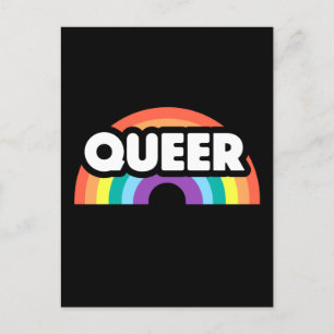 Postal orgullo- El amor arcoiris homosexual es amor.