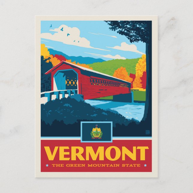 Postal Orgullo el | Vermont del estado (Anverso)