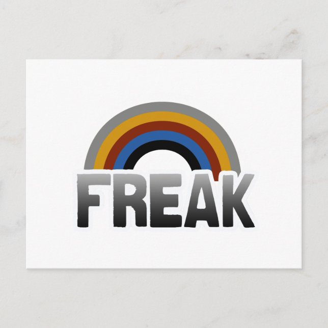 Postal Orgullo freak (Anverso)