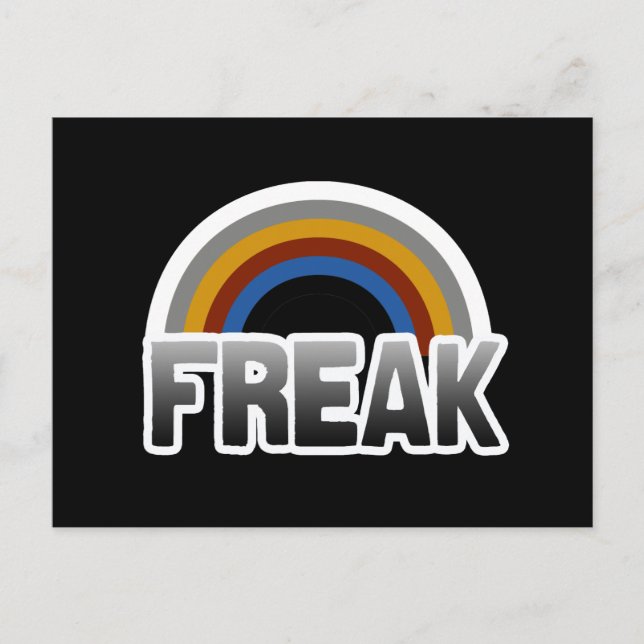 Postal Orgullo freak (Anverso)