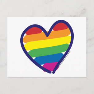 Postal Orgullo Gay Amor Corazón