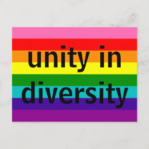 Postal Orgullo gay arcoiris LGBT original de 8 franjas