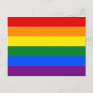 Postal Orgullo gay Bandera arcoiris LGBT