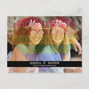 Postal Orgullo Gay Fotos del Corazón Arcoiris Salven la f