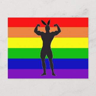 Postal Orgullo Gay Gym Bunny
