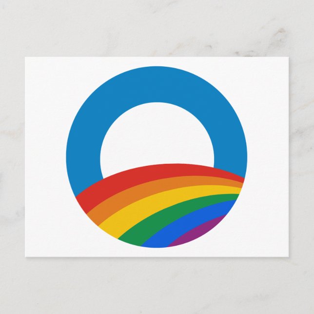 Postal Orgullo gay Obama (Anverso)