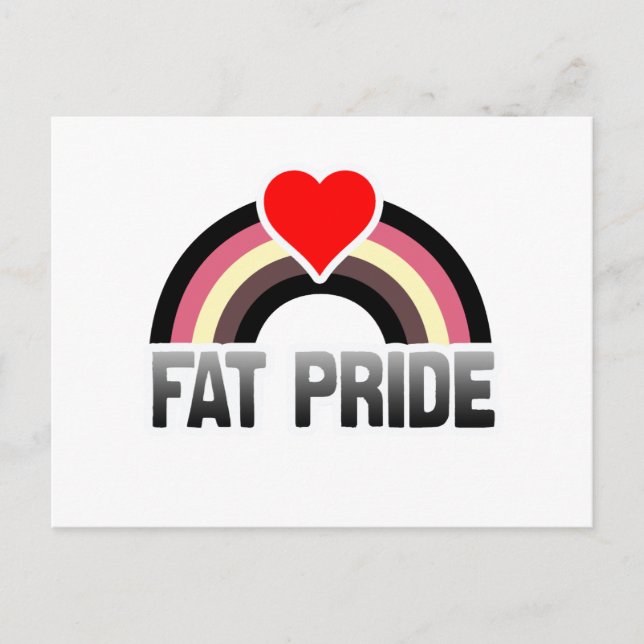 Postal Orgullo Gordo (Anverso)