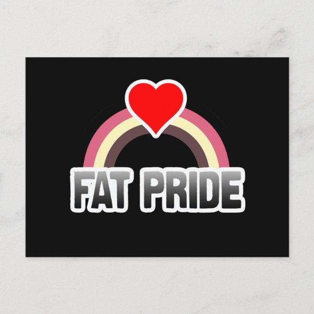 Postal Orgullo Gordo (Anverso)