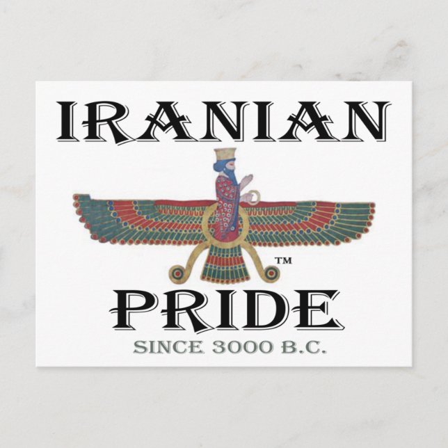Postal Orgullo iraní (Anverso)