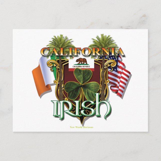 Postal Orgullo irlandés de California (Anverso)
