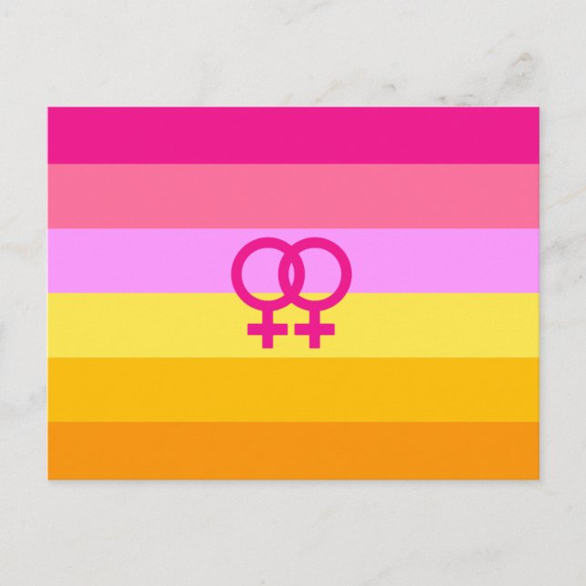 Postal Orgullo Lesbiana Amanecer WLW (Anverso)