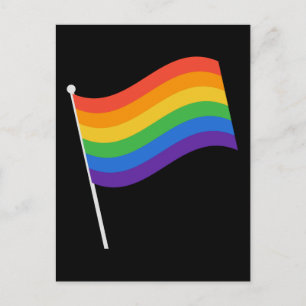 Postal Orgullo LGBT+. Bandera arcoíris