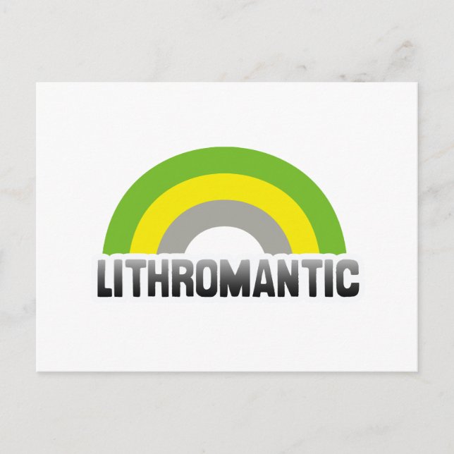Postal Orgullo litromántico (Anverso)