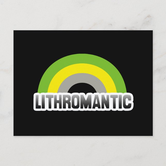 Postal Orgullo litromántico (Anverso)