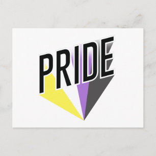 Postal Orgullo no binario explosión