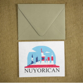 Postal Orgullo nuyorican Patrimonio de Puerto Rico en Nue