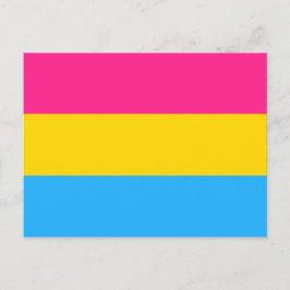 Postal Orgullo Pansexual (Bandera Pan)