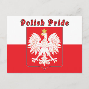 Postal Orgullo polaco águila