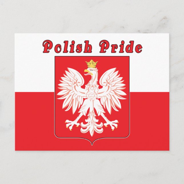 Postal Orgullo polaco águila (Anverso)