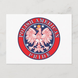 Postal Orgullo polaco-americano