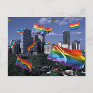 Postal Orgullo volador de la ciudad de Oklahoma