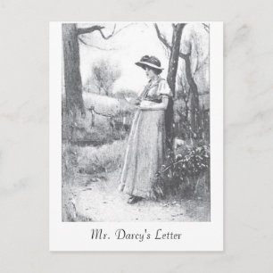 Postal Orgullo y perjuicio:  Letter de Sr. Darcy