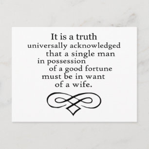 Postal Orgullo y prejuicio