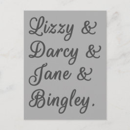 Postal Orgullo y prejuicio Parejas I
