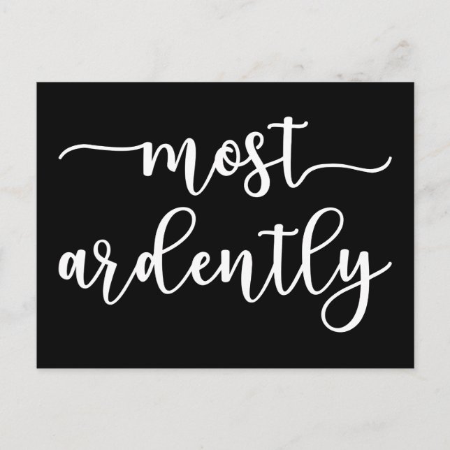 Postal Orgullo Y Prejuicio Sr. Darcy - Más Ardientemente  (Anverso)