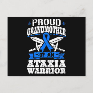 Postal Orgullosa Abuela De Un Guerrero De Ataxia Awaren A