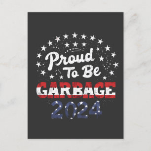 Postal Orgullosa basura latinos de Puerto Rico para Trump