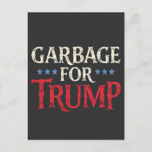 Postal Orgullosa basura latinos de Puerto Rico para Trump