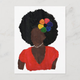 Postal Orgullosa dama de Brown