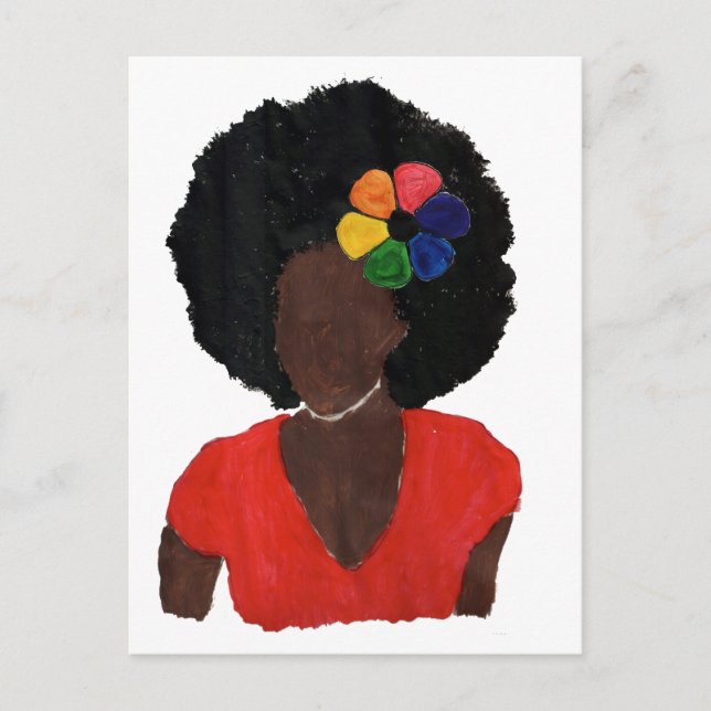 Postal Orgullosa dama de Brown (Anverso)