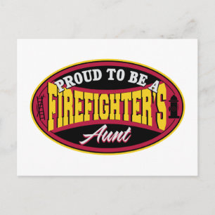 Postal Orgullosa de ser la tía de un bombero
