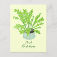 Orgullosa madre de la planta - helecho de pájaro e