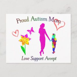 Postal Orgullosa madre del autismo