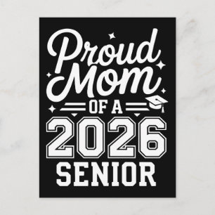 Postal Orgullosa Mamá de Ropa para la Graduación de Fútbo