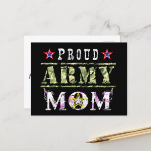 Postal Orgullosa mamá del Ejército