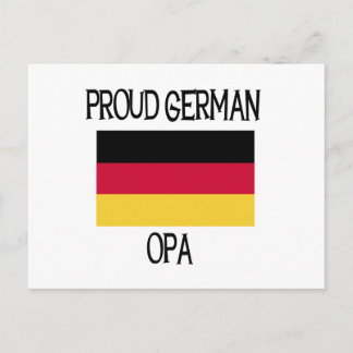 Postal Orgullosa Opa Alemana